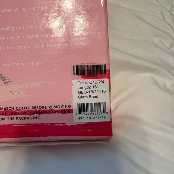 Glam Seamless Halo/Clip in Hair Extensions - Picture 4 of 9